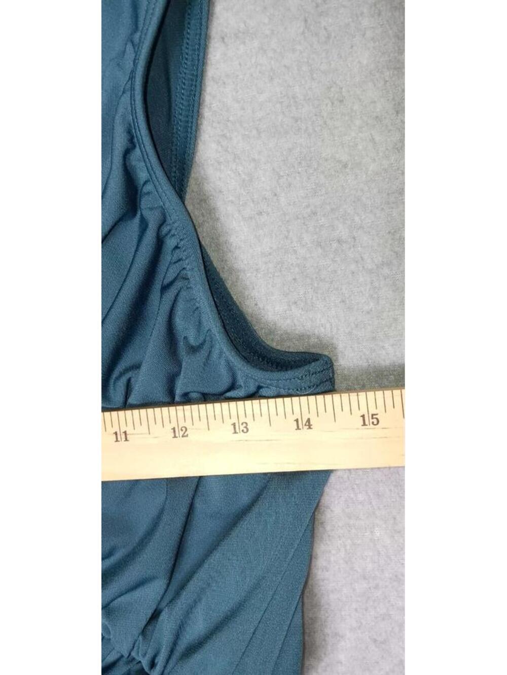Weissman Dance Costume Dress Womens Size MA Blue Slit Side Sleeveless - Picture 3 of 9